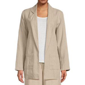 Eileen Fisher L Khaki Cardigan